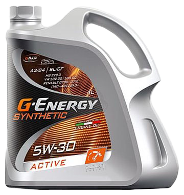 Моторное масло G-Energy Synthetic Active SAE 5W-30, 4л